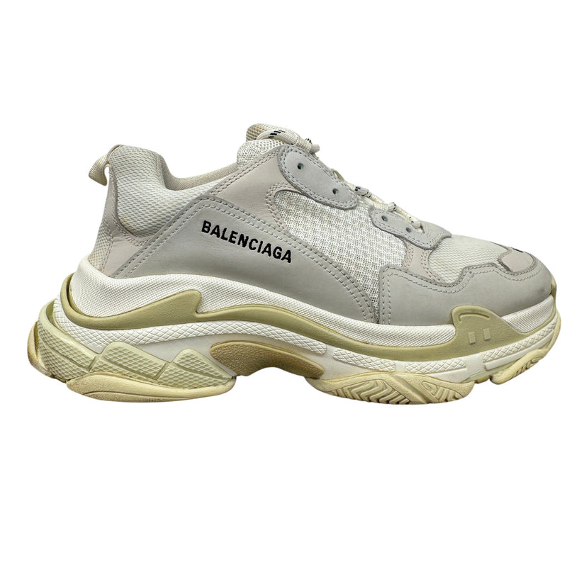 Men's Triple S Low Trainers Cream Size EU 44 / UK 10