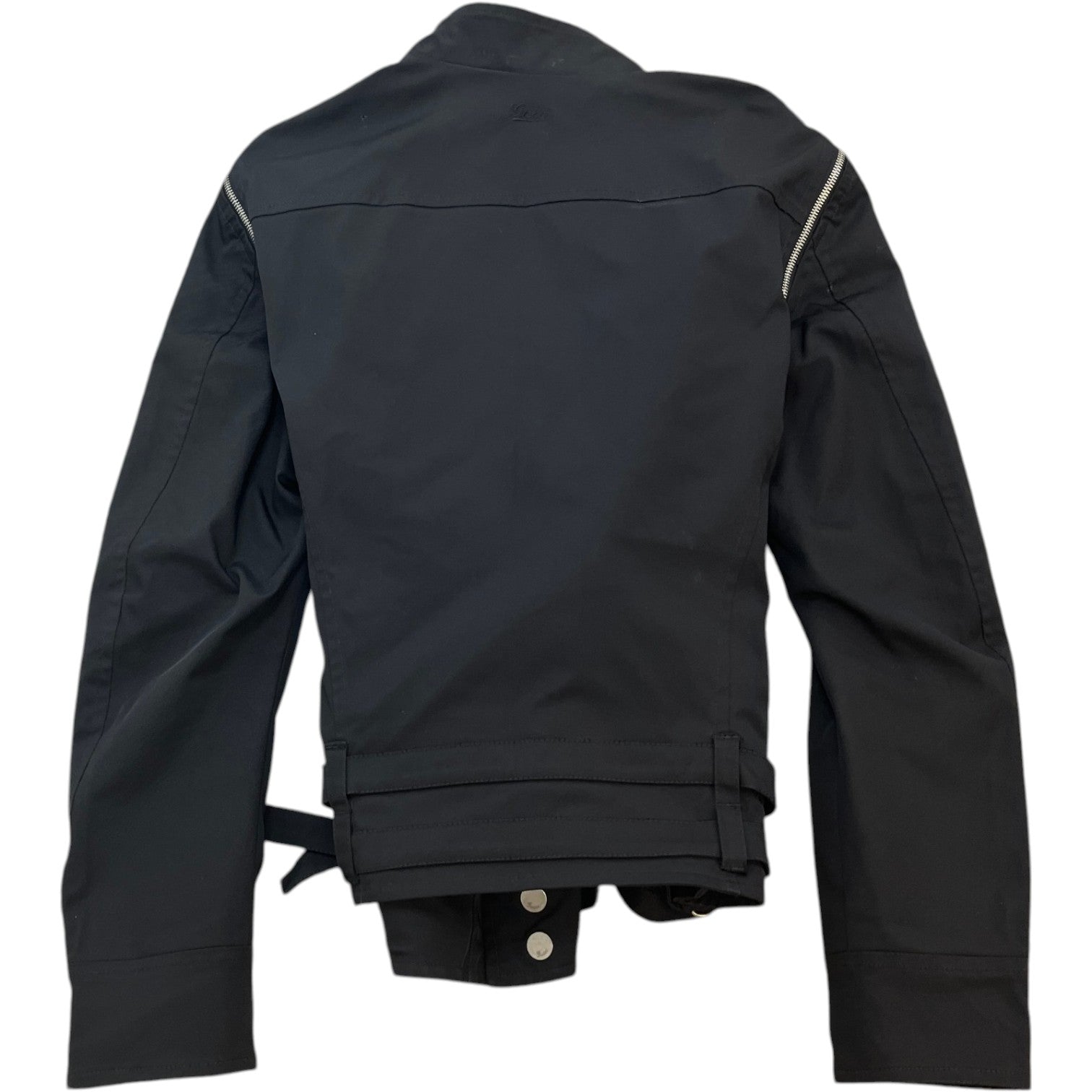 Men's Biker Jacket Black Size S - Photo 2