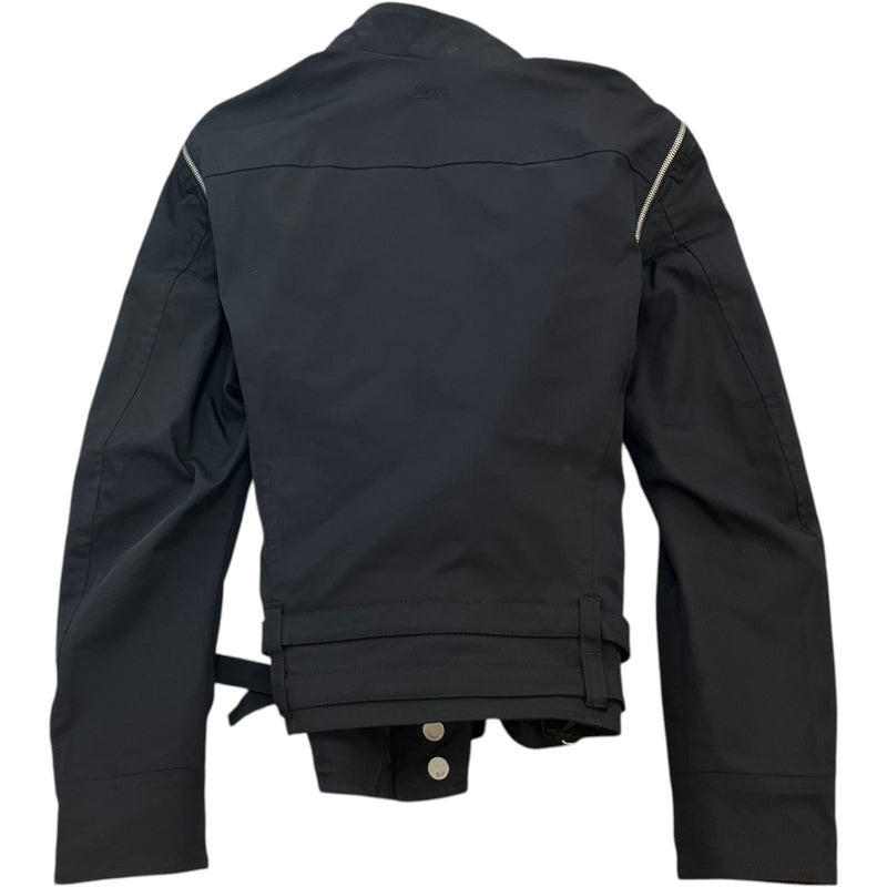 Men's Biker Jacket Black Size S