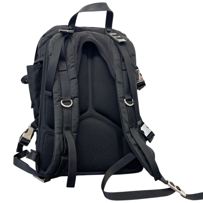 Men's Tessuto nylon compression Backpack Black