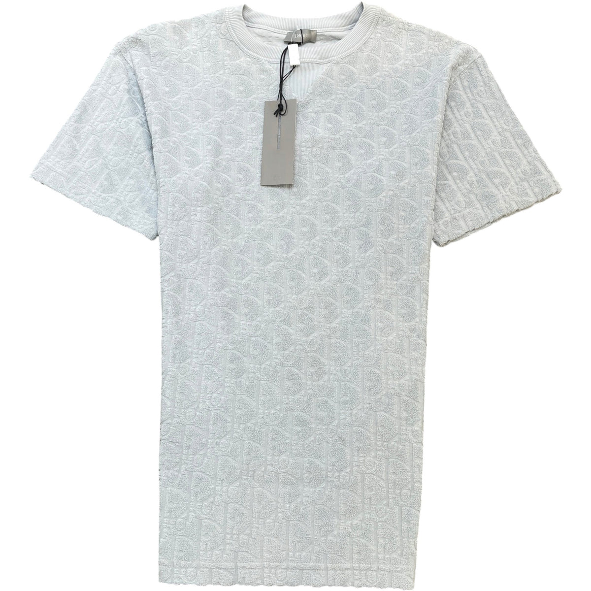 Men's Oblique Towelling T-Shirt Blue Size XXS - Photo 1