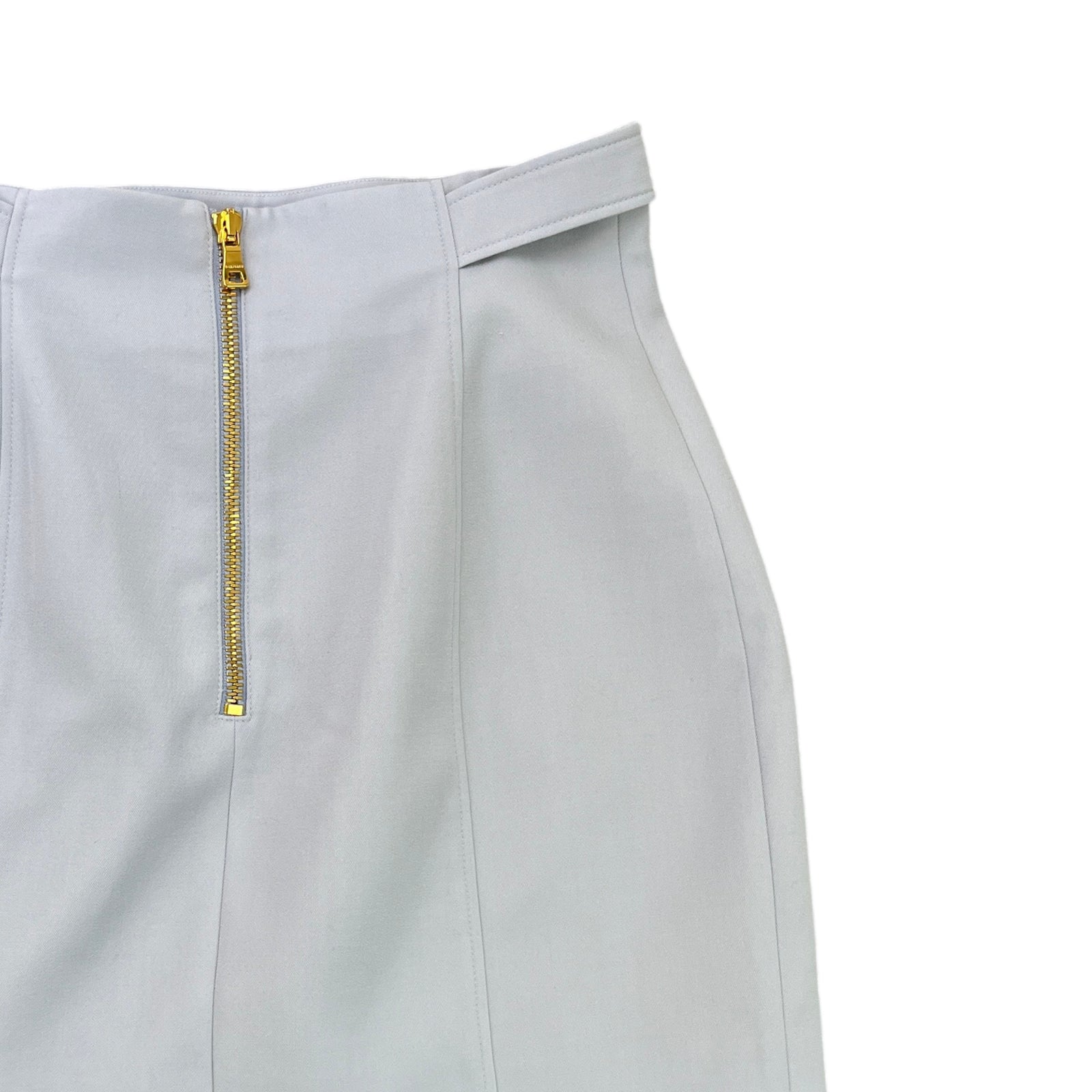 Women's Logo Buttons Skirts Blue Size UK10 - Photo 4