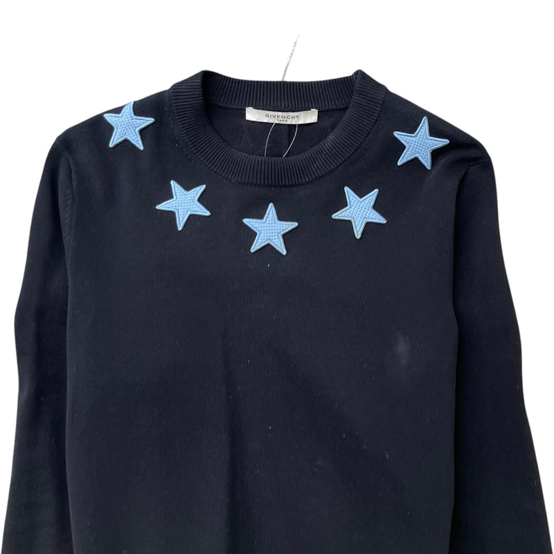 Men's Star Patch Jumper Black Size M