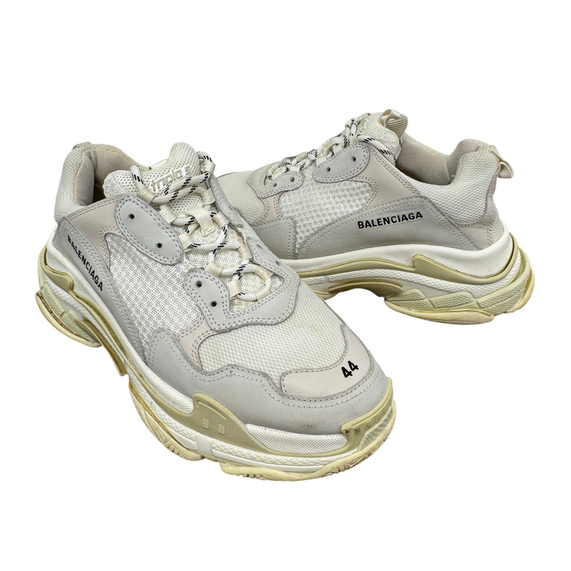 Men's Triple S Low Trainers Cream Size EU 44 / UK 10