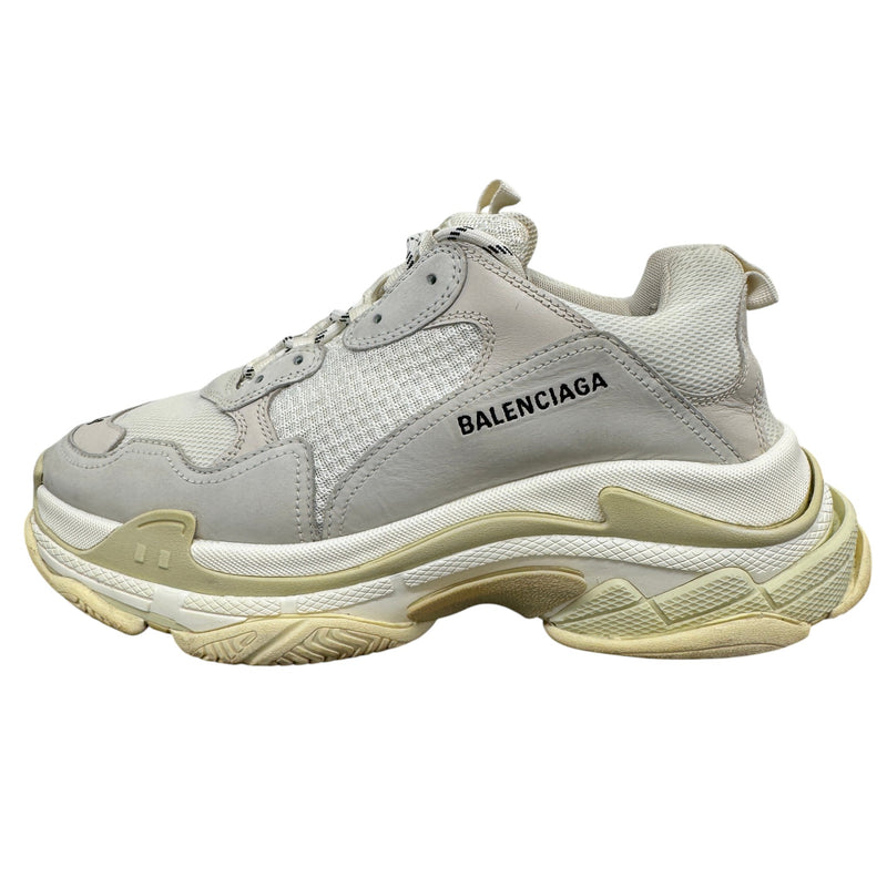 Men's Triple S Low Trainers Cream Size EU 44 / UK 10