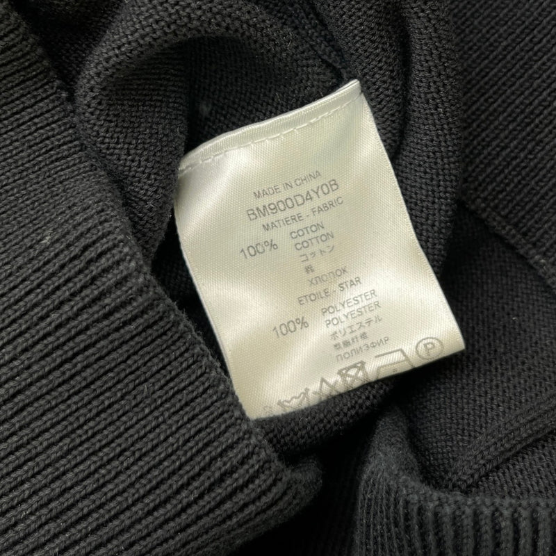 Men's Star Patch Jumper Black Size M