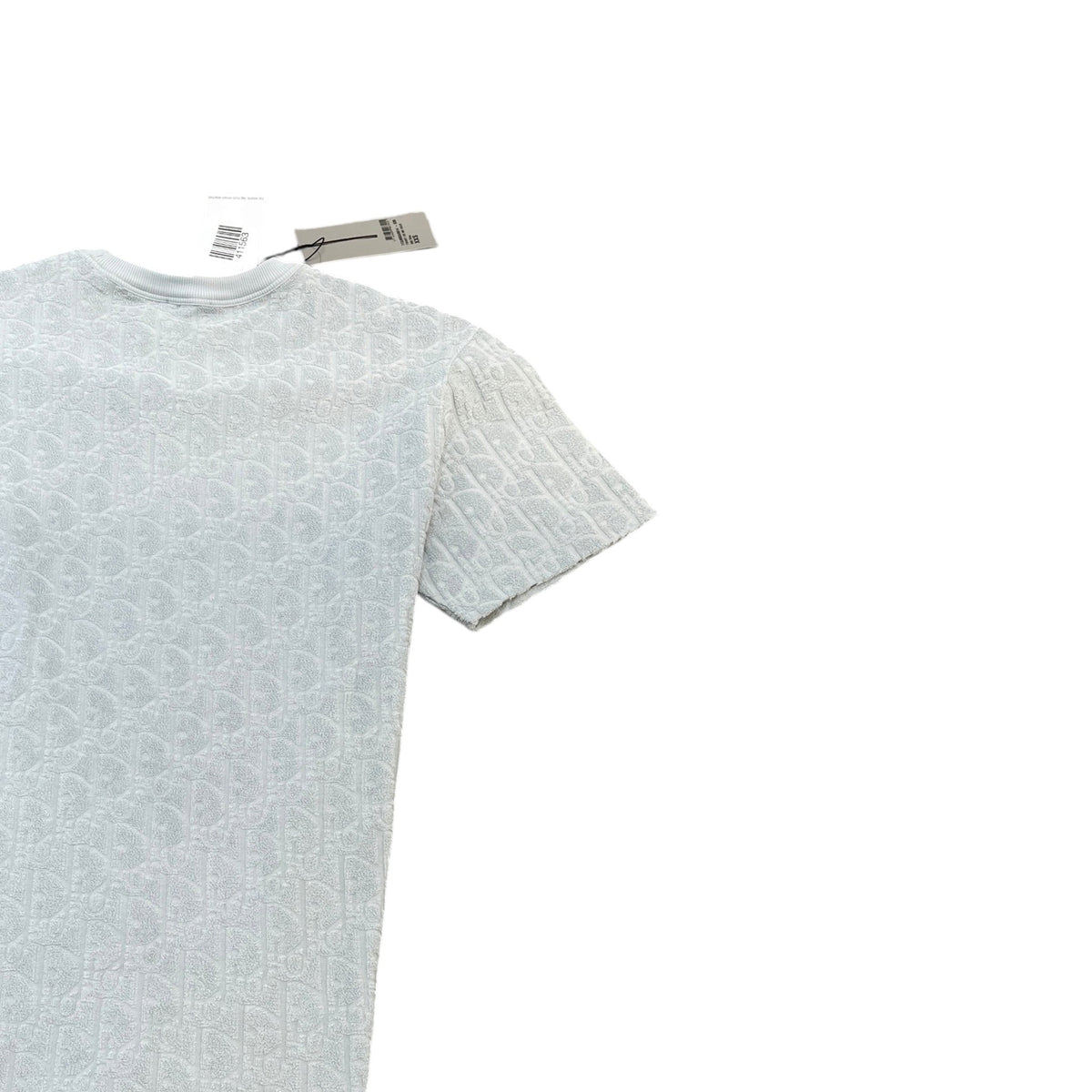 Men's Oblique Towelling T-Shirt Blue Size XXS - Photo 4