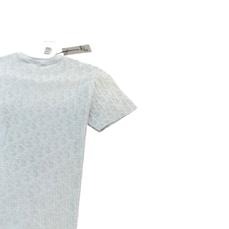Men's Oblique Towelling T-Shirt Blue Size XXS