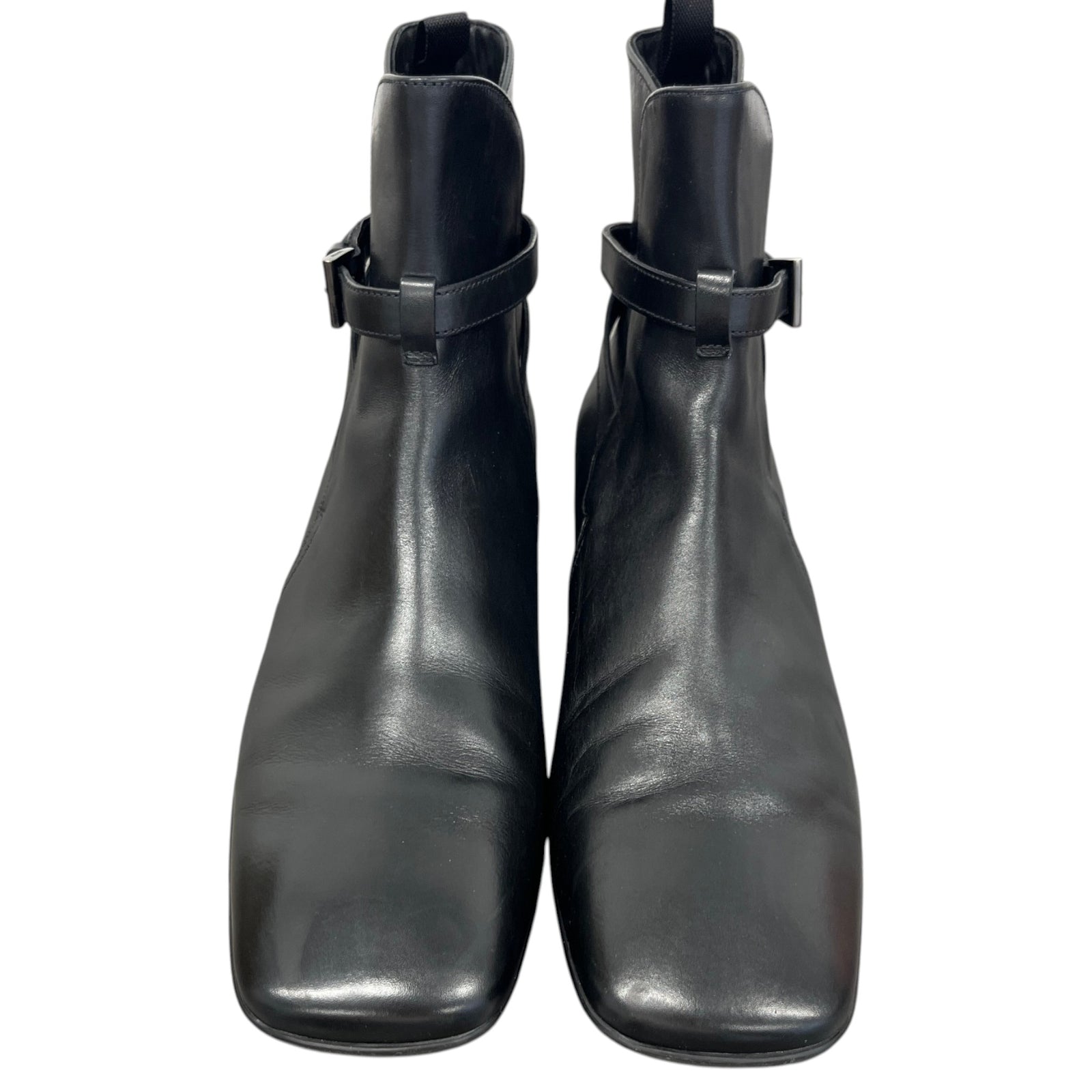 Men's Buckle Ankle Boots Black Size UK 9 / EU 43 - Photo 6