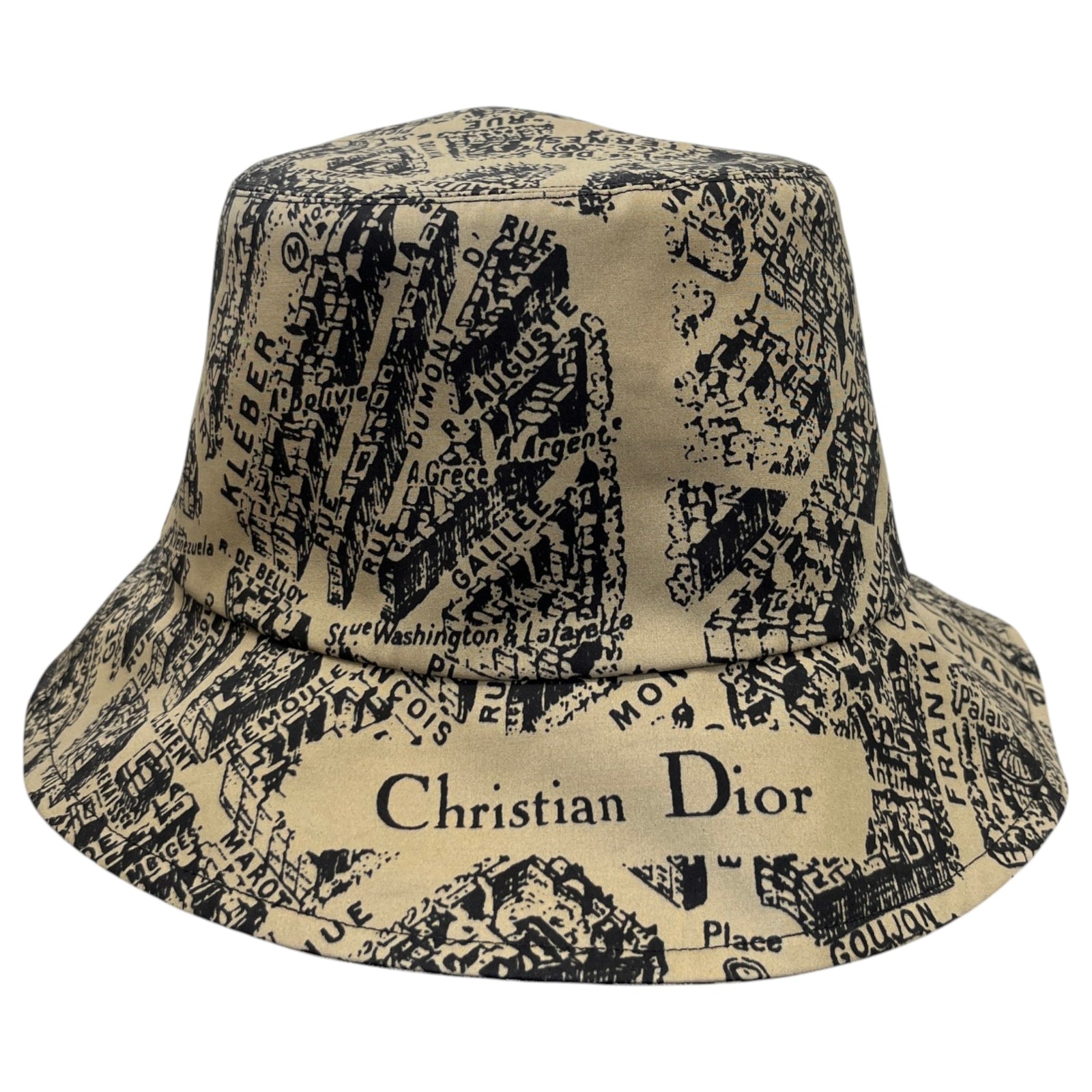 Women's Reversible Teddy-D Oblique Bucket Hat Beige - Photo 1