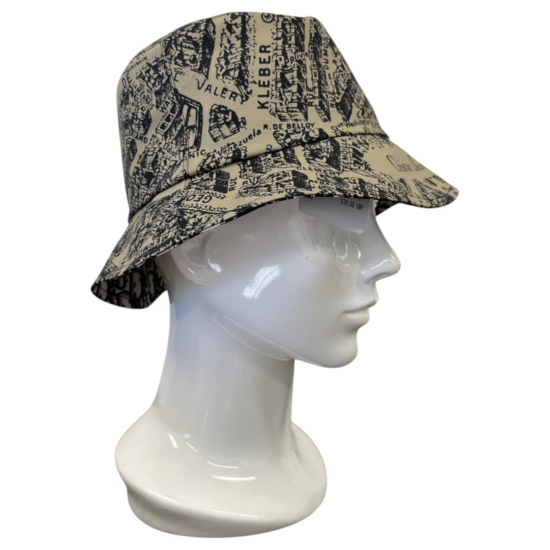 Women's Reversible Teddy-D Oblique Bucket Hat Beige