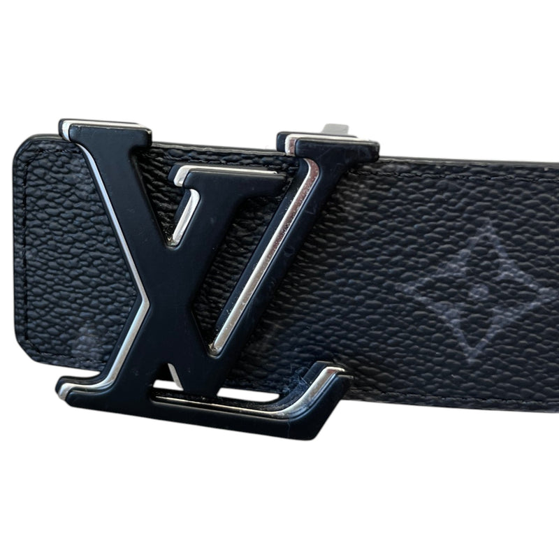 Men's Lv Initials Reversible Belt Black Size Waist 36"