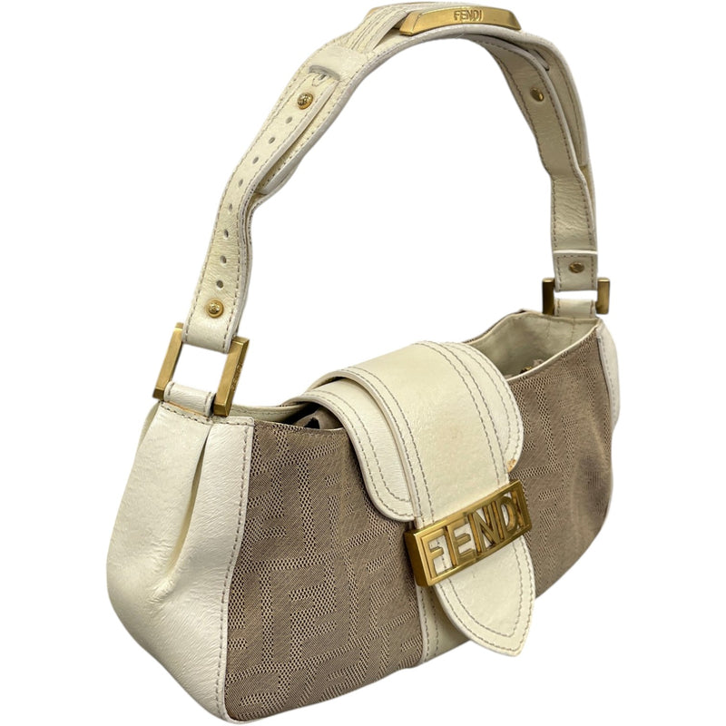 Women's Zucca Monogram Shoulder Bag Cream