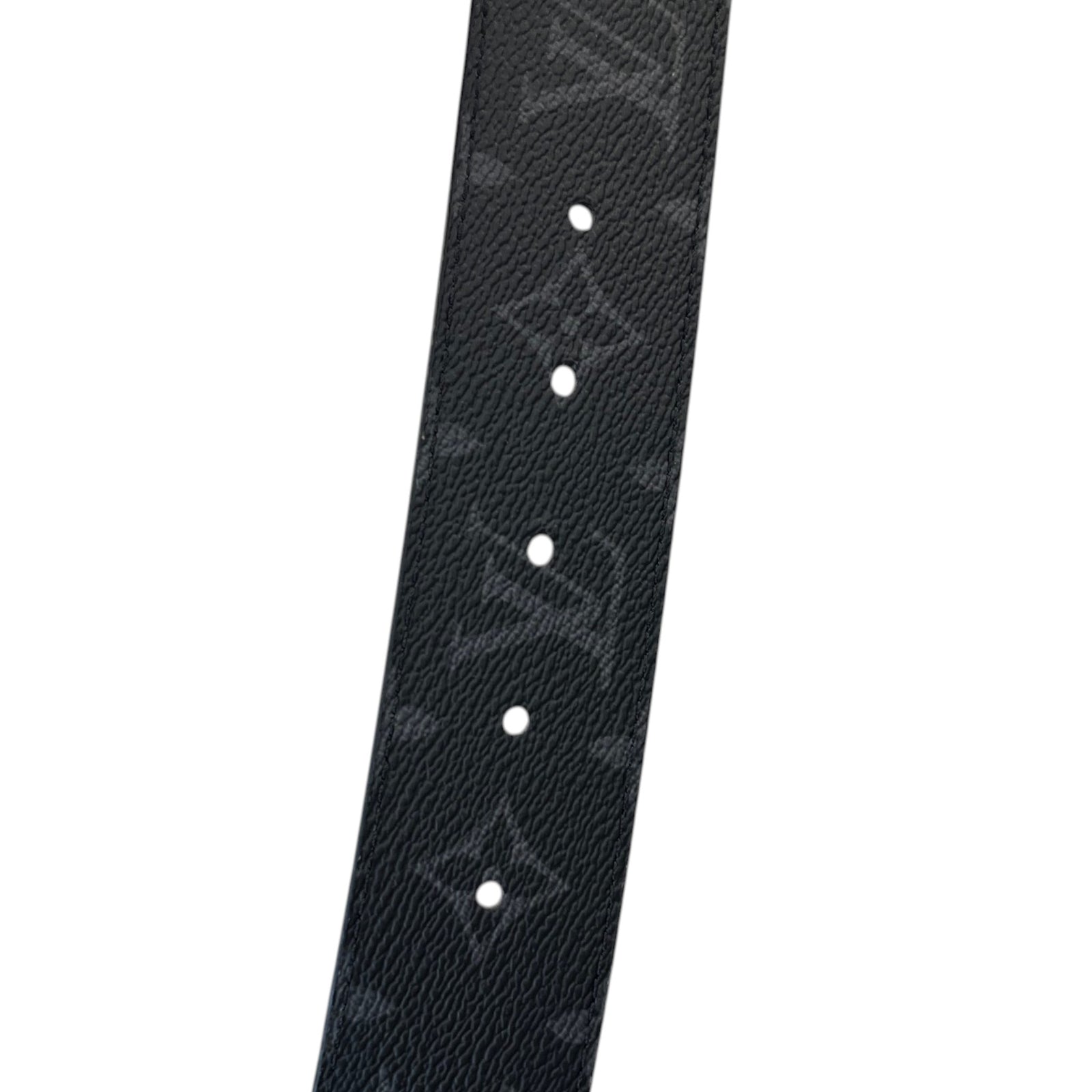 Men's Lv Initials Reversible Belt Black Size Waist 36" - Photo 7