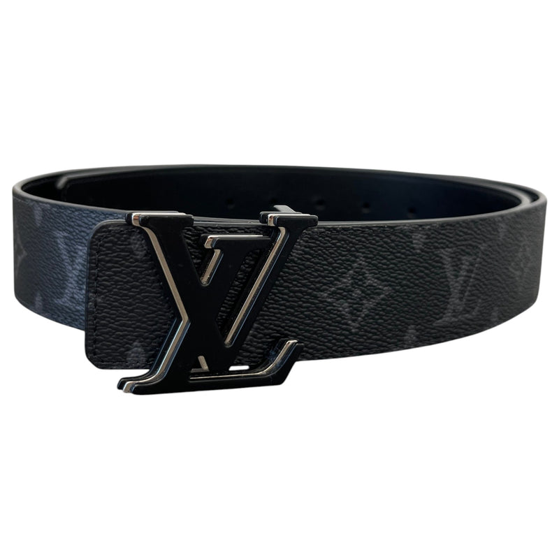 Men's Lv Initials Reversible Belt Black Size Waist 36"
