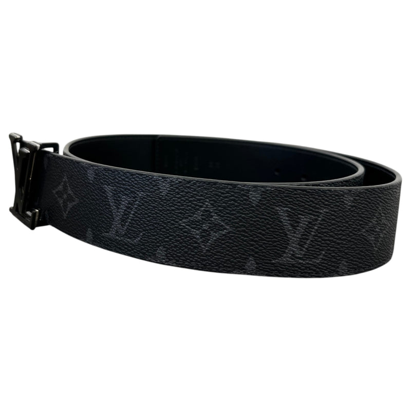 Men's Lv Initials Reversible Belt Black Size Waist 36"