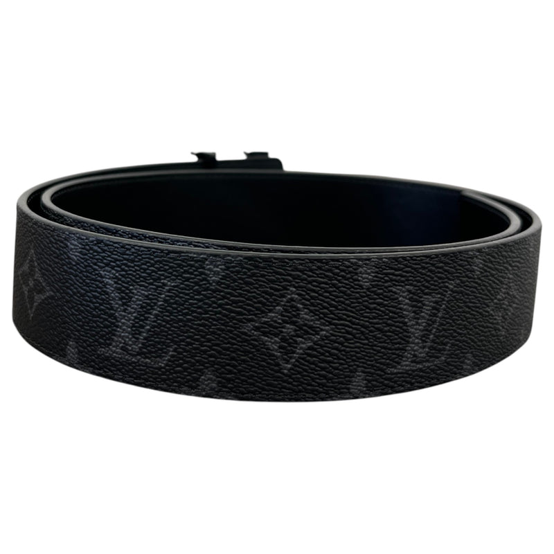 Men's Lv Initials Reversible Belt Black Size Waist 36"