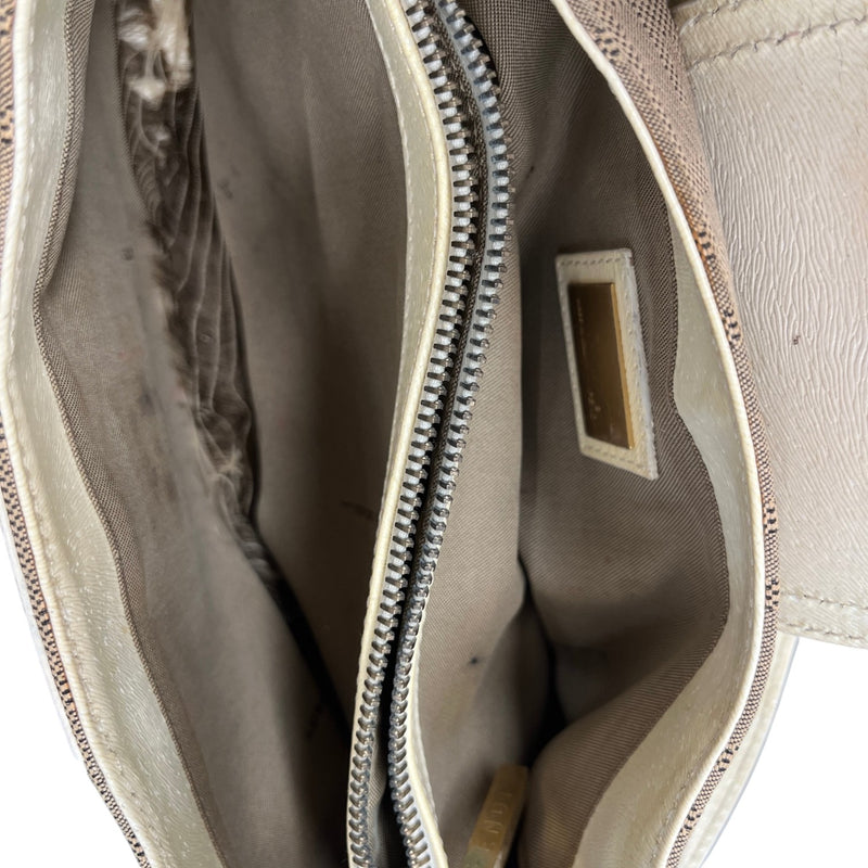 Women's Zucca Monogram Shoulder Bag Cream
