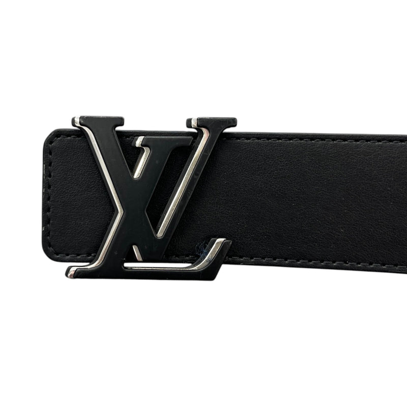 Men's Lv Initials Reversible Belt Black Size Waist 36"