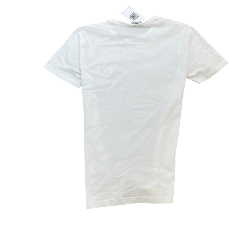 Men's CD Icon Embroidery T-Shirt White Size M