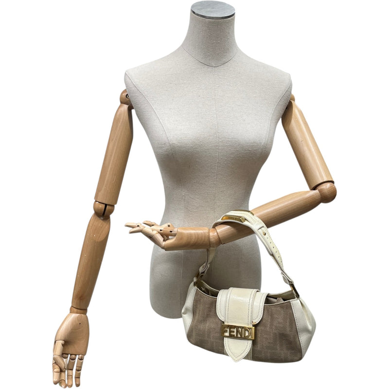 Women's Zucca Monogram Shoulder Bag Cream