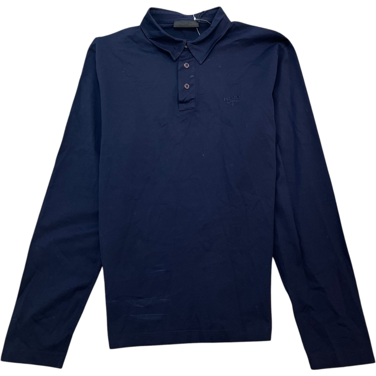 Men's Embroidered Logo Polo Shirt Navy Size L - Photo 1