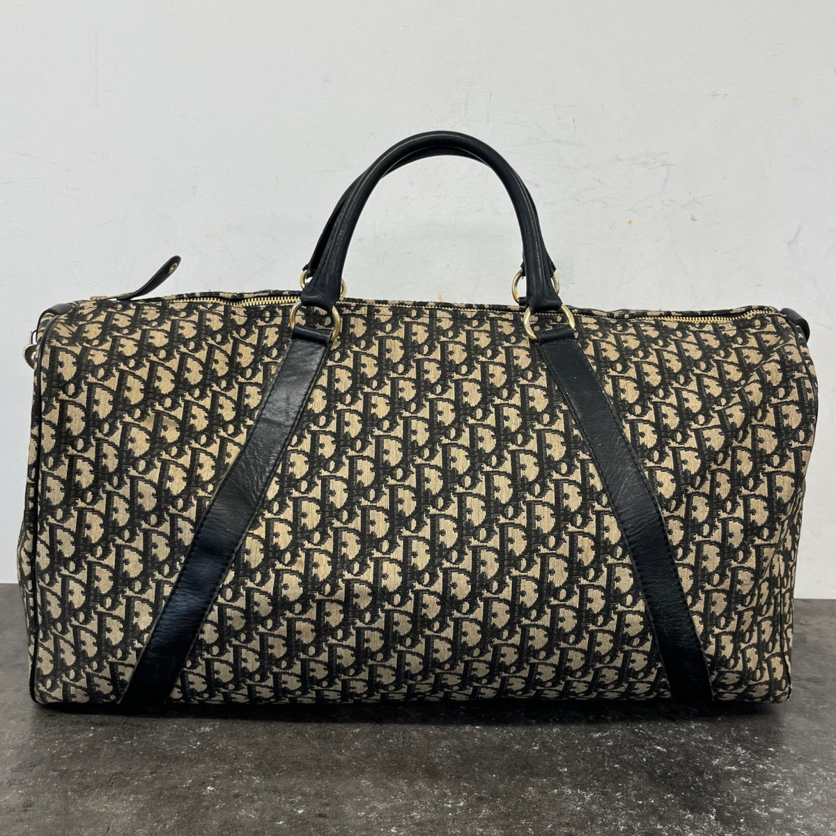 Women's Oblique Boston Travel Bag Navy - Photo 15