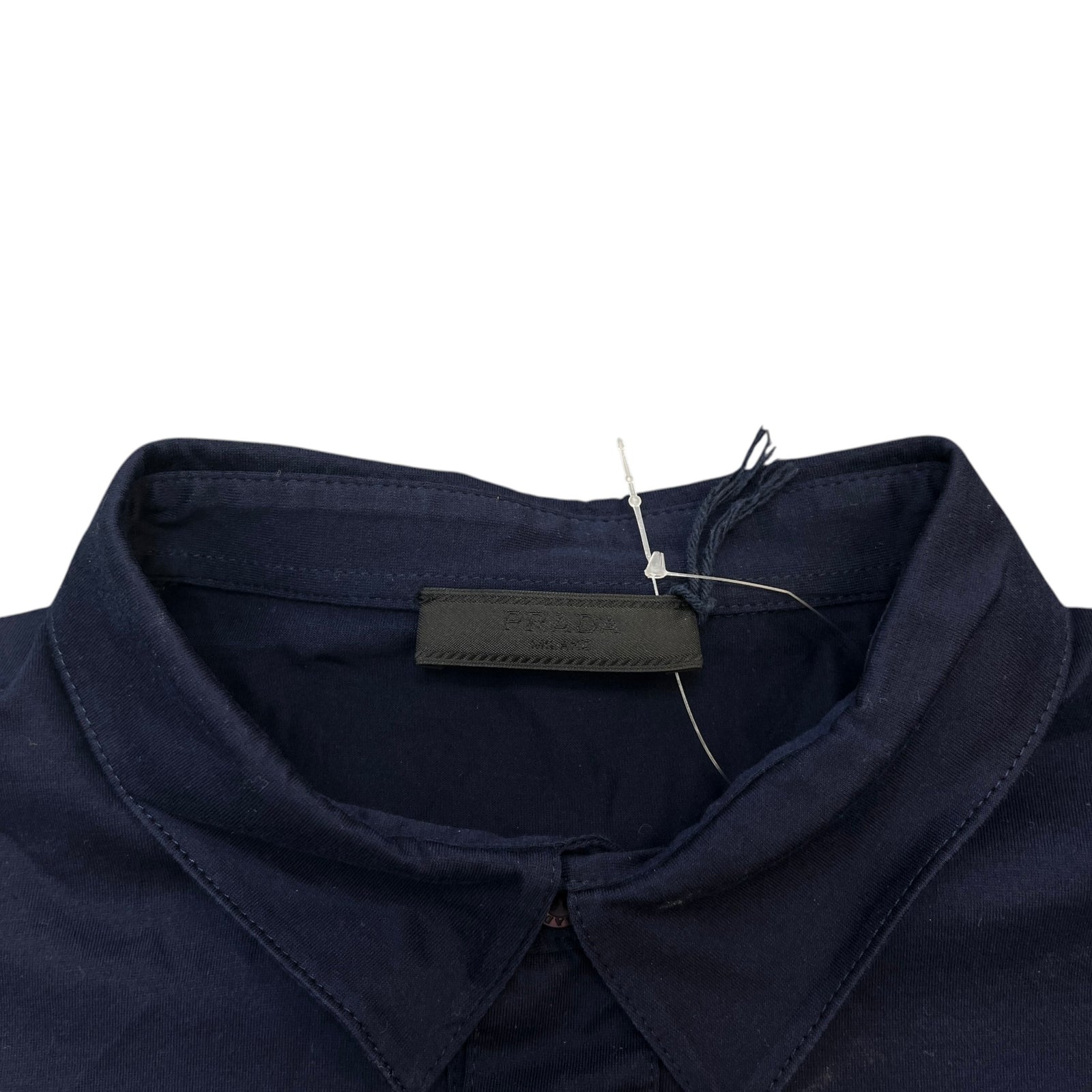 Men's Embroidered Logo Polo Shirt Navy Size L - Photo 5