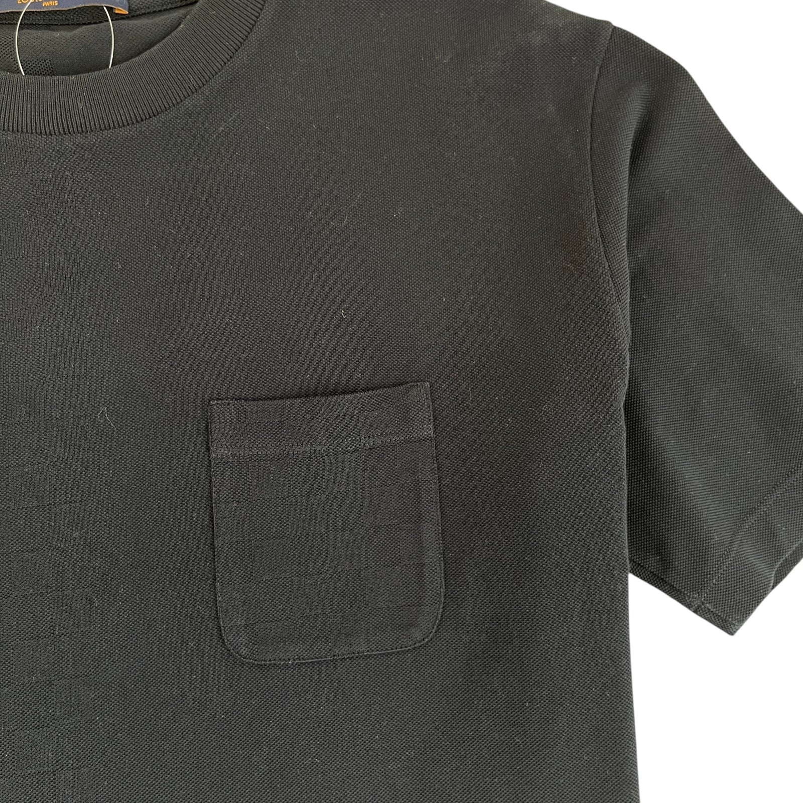 Men's Damier T-Shirt Black Size L - Photo 6