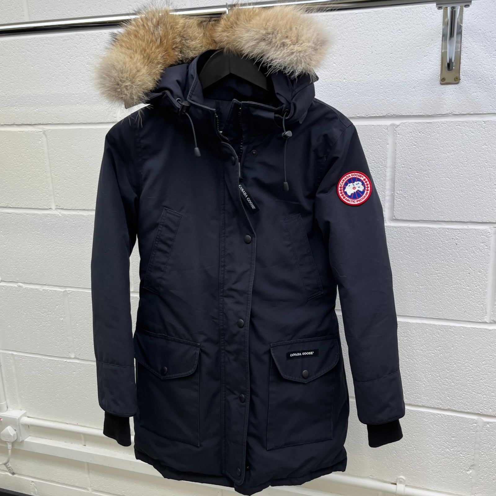 Women's Trillium Parka Down Jacket Navy Size S - Photo 9