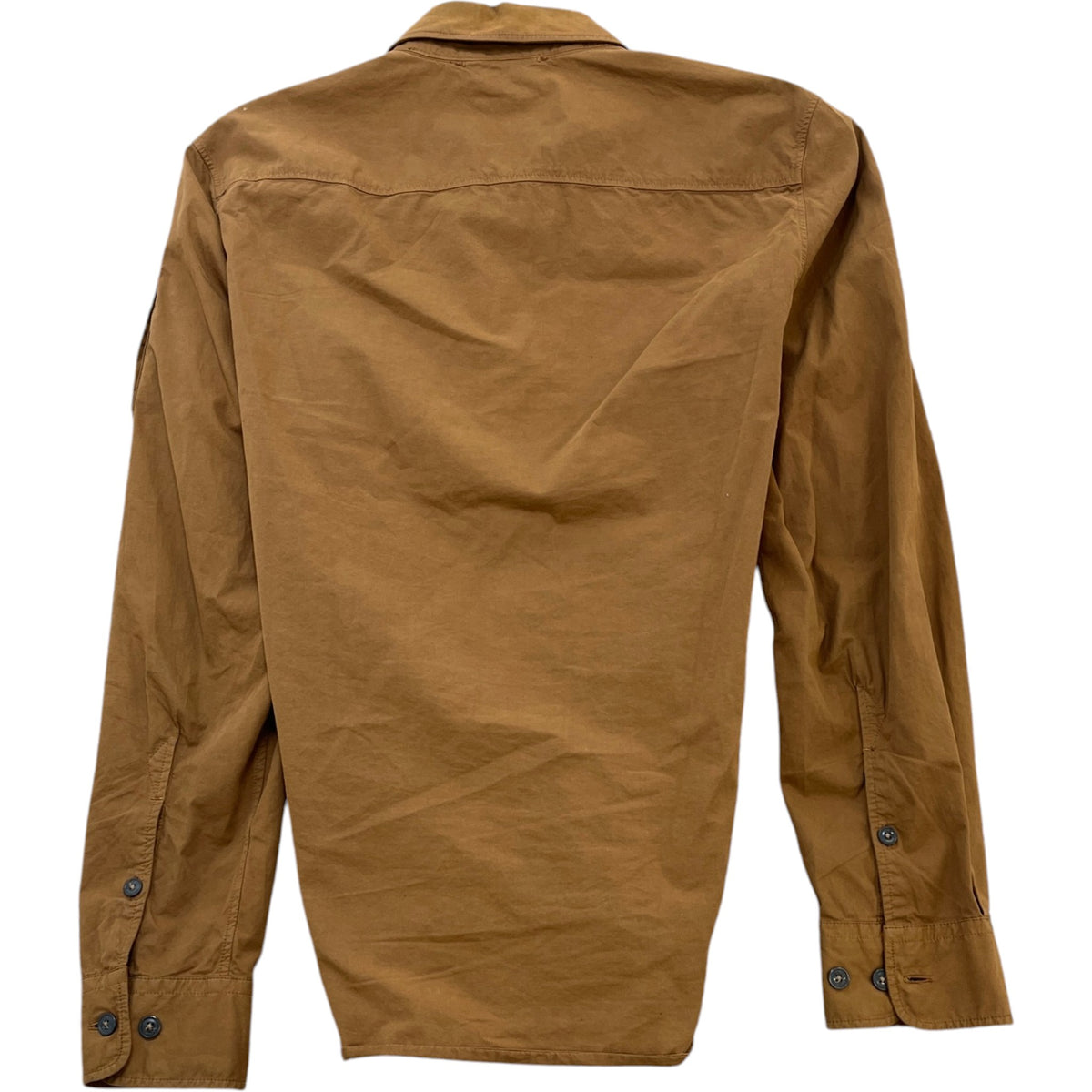 Men's Lens Logo OverShirt Brown Size S - Photo 2