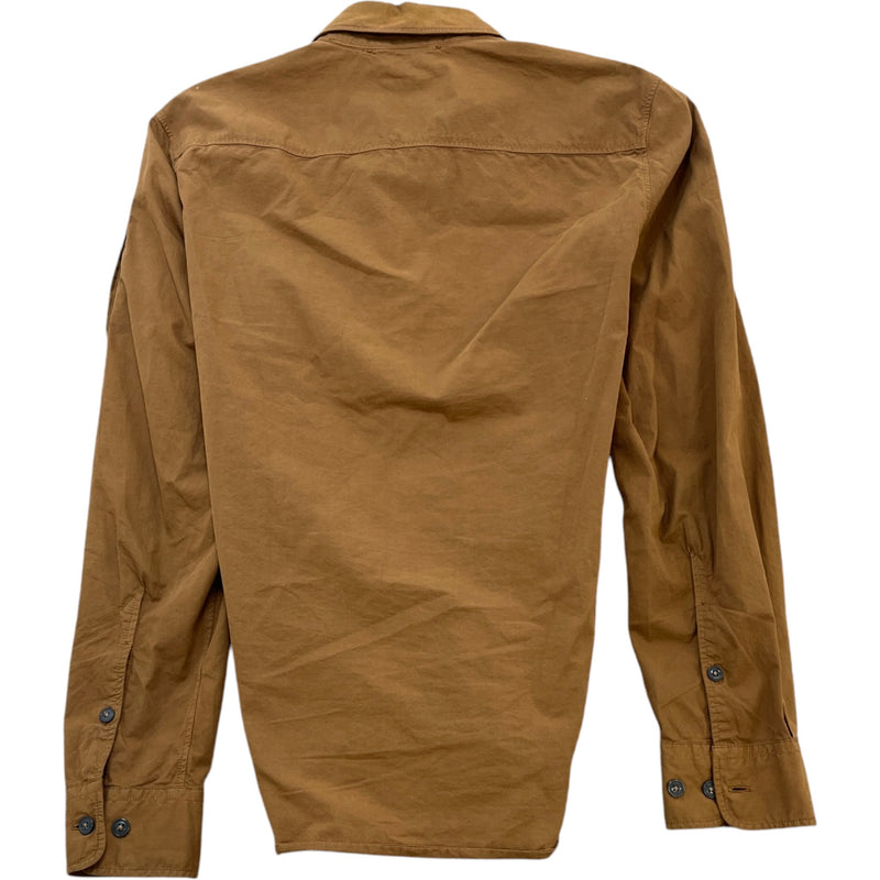 Men's Lens Logo OverShirt Brown Size S