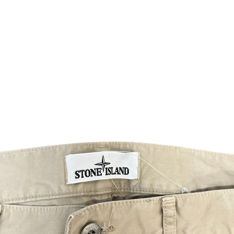 Men's Applique Logo RE-T Fit Cargos Beige Size M / W32