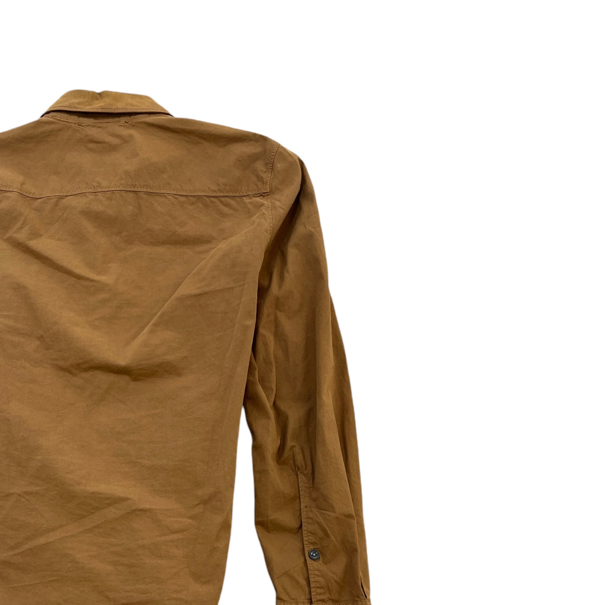 Men's Lens Logo OverShirt Brown Size S - Photo 4