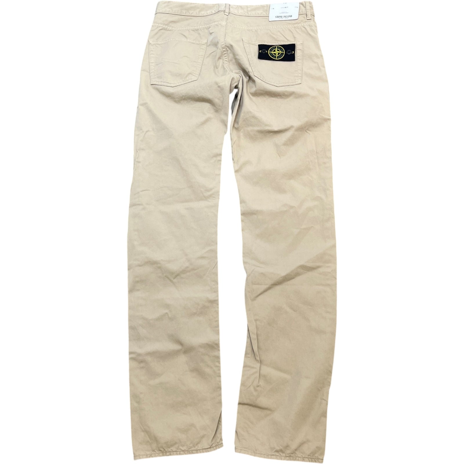 Men's Applique Logo RE-T Fit Cargos Beige Size M / W32 - Photo 2