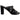 Women's Flower Logo Heels Black Size EU 38 / UK 5