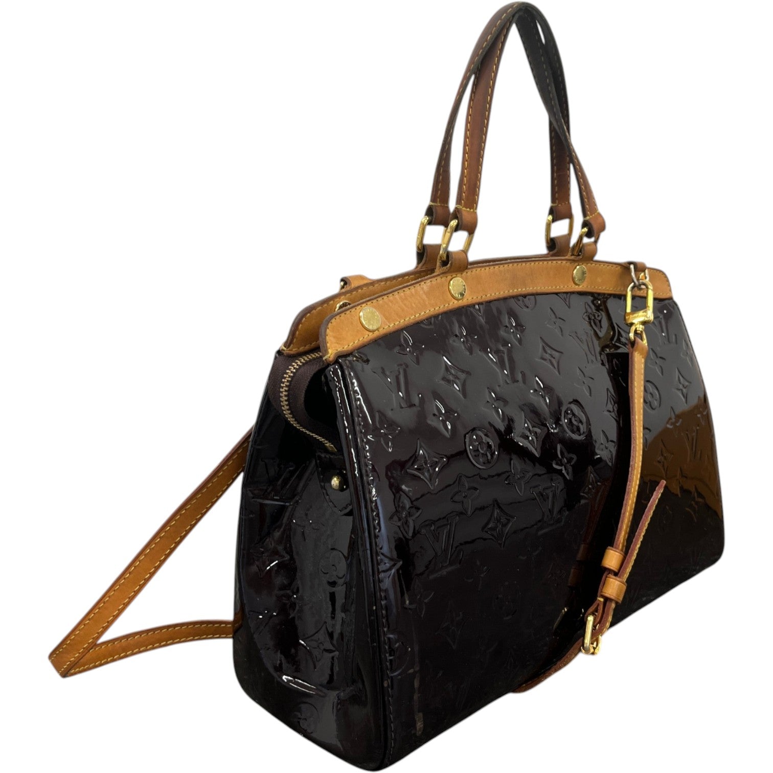 Women's Monogram Vernis Brea Mm Bag Burgundy - Photo 4