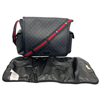 Women's GG Supreme Large Changing Bag Black