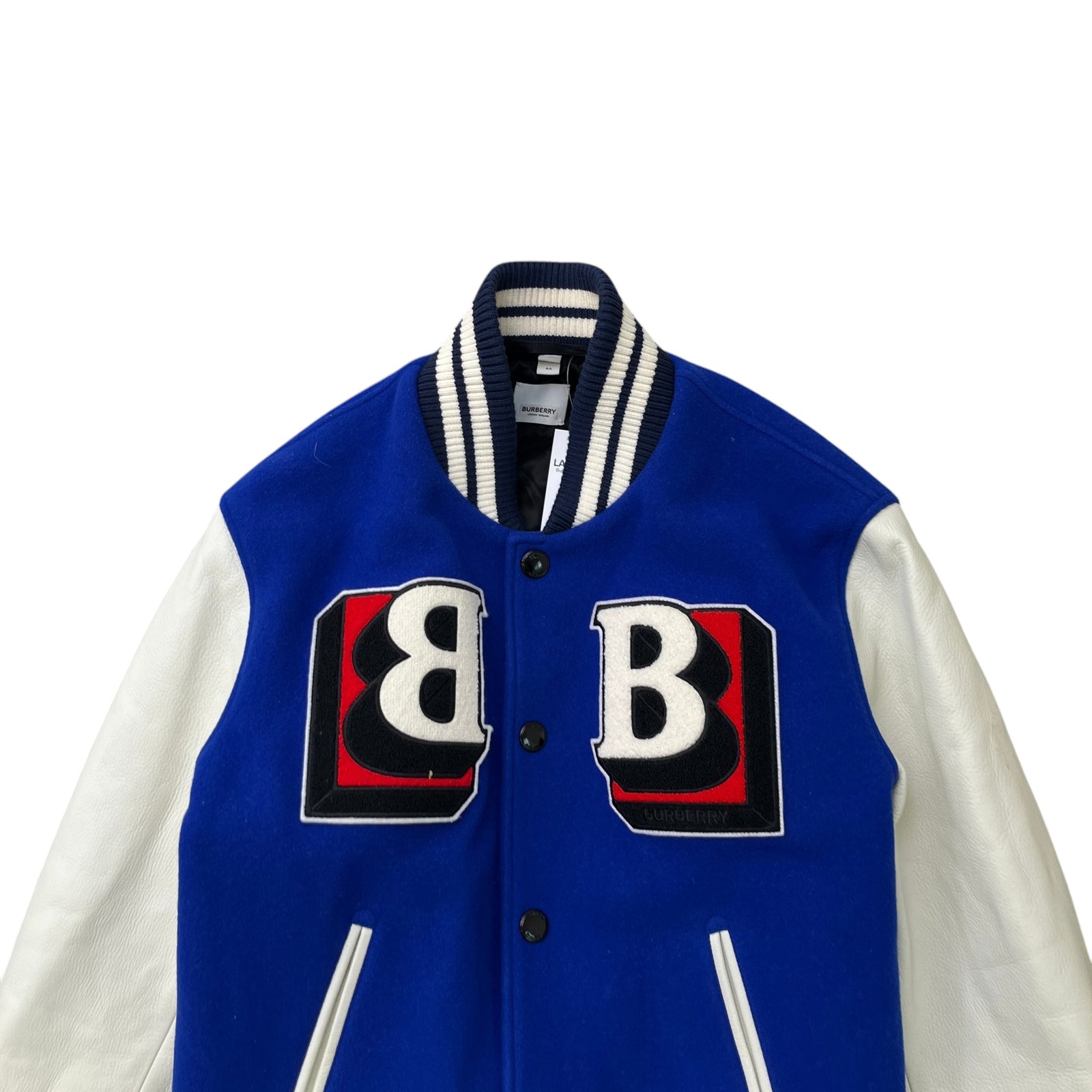 Men's Applique Logo Varsity Jacket Blue Size IT 46 / S - Photo 5