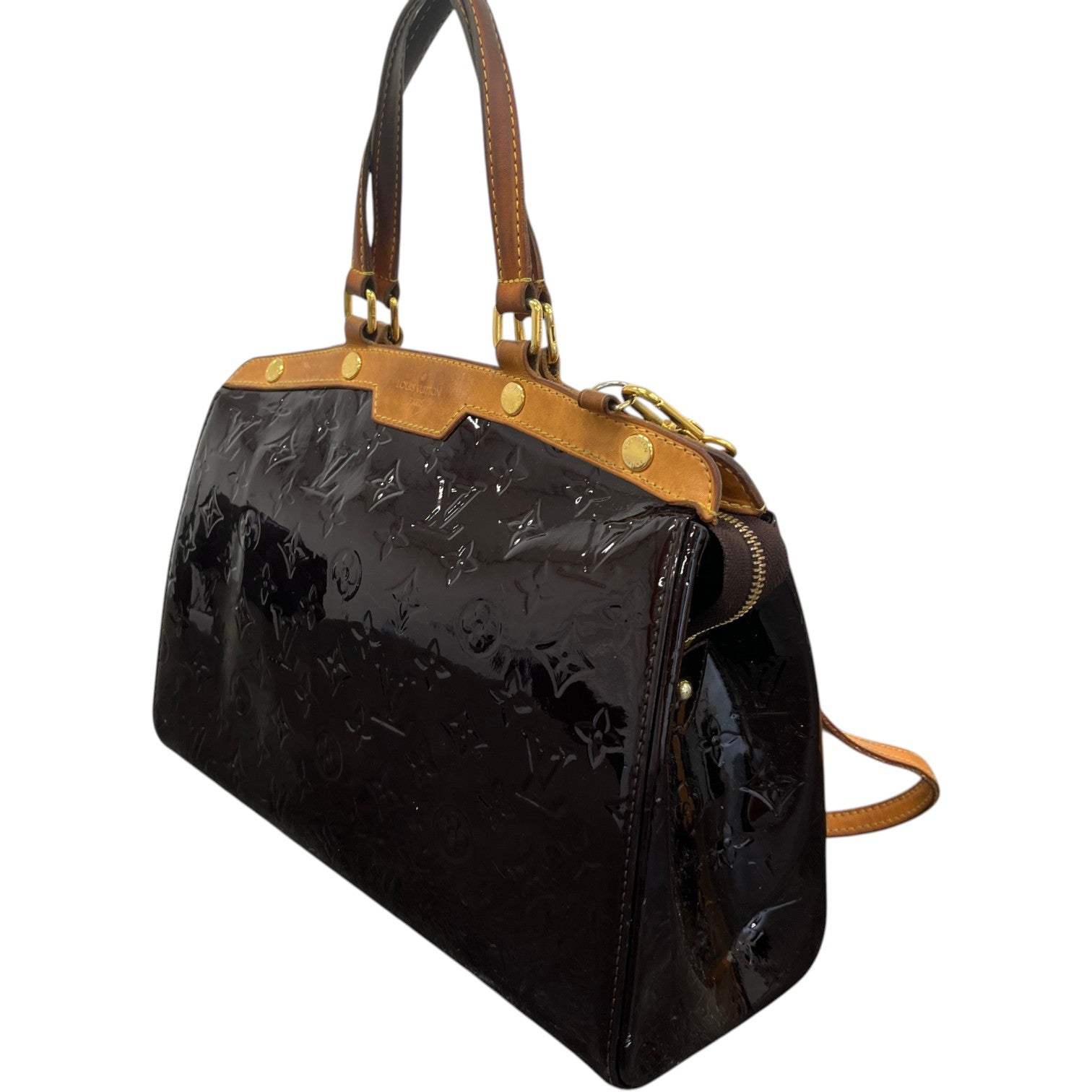 Women's Monogram Vernis Brea Mm Bag Burgundy - Photo 8