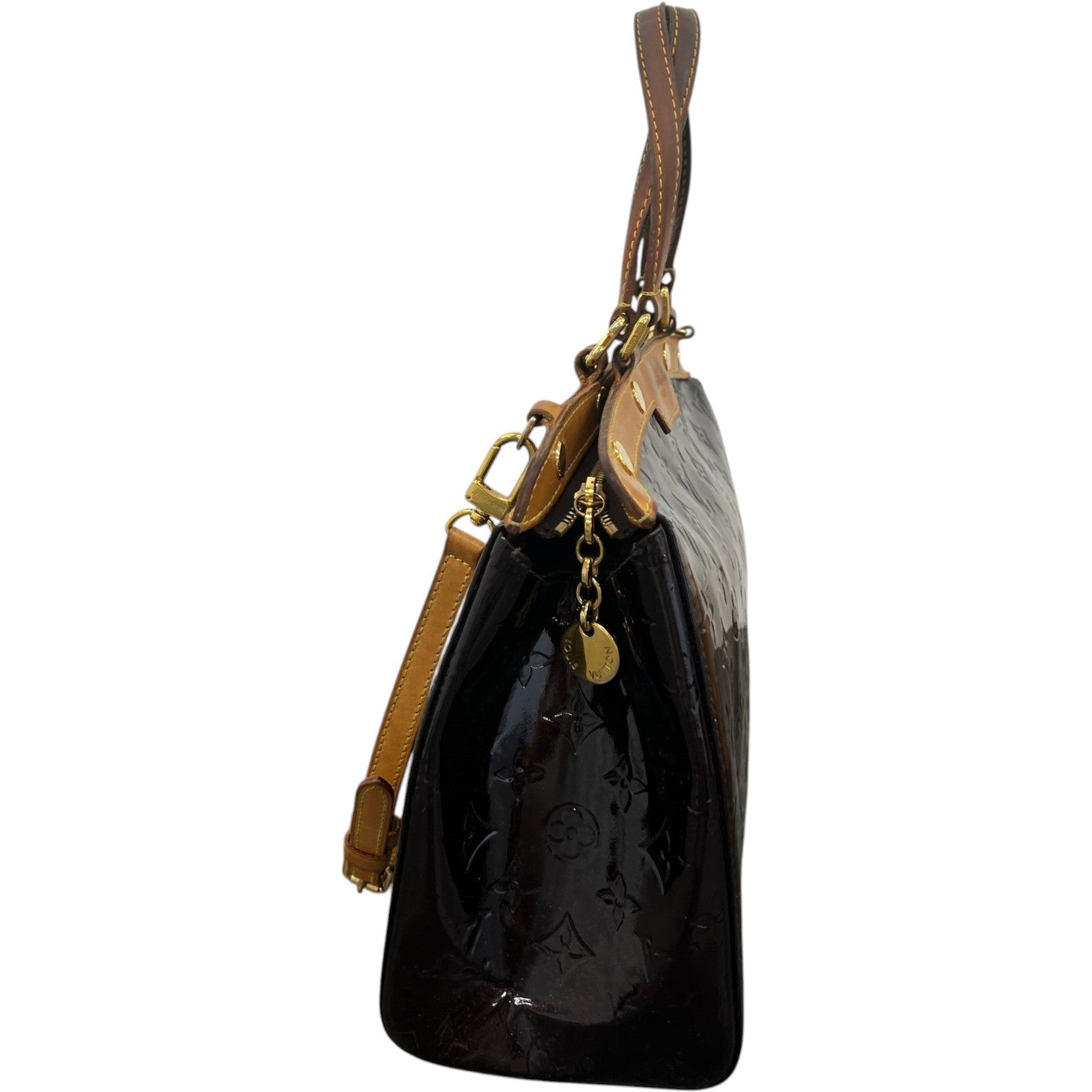 Women's Monogram Vernis Brea Mm Bag Burgundy - Photo 9