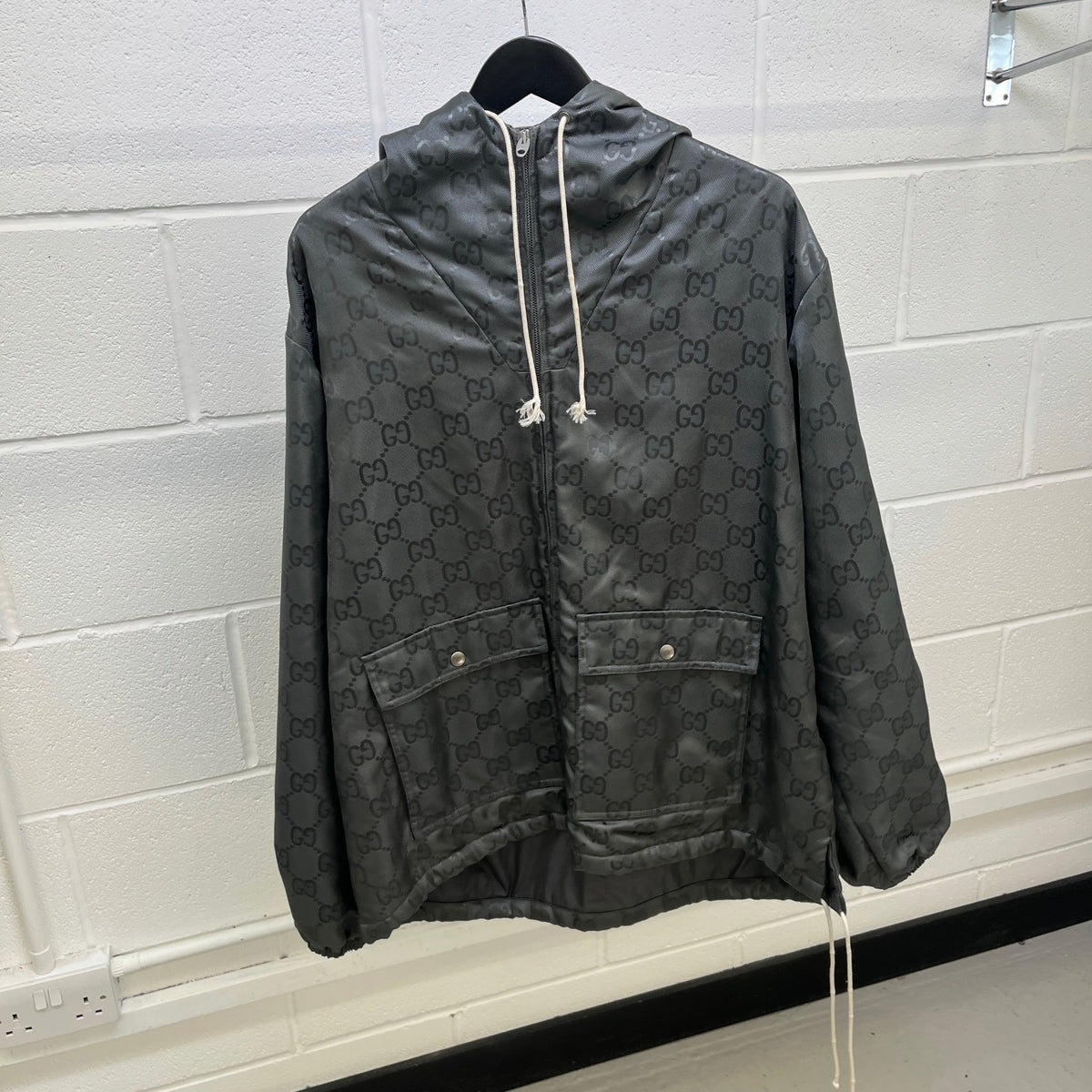 Men's Off The Grid GG Monogram Jacket Grey Size S - Photo 7