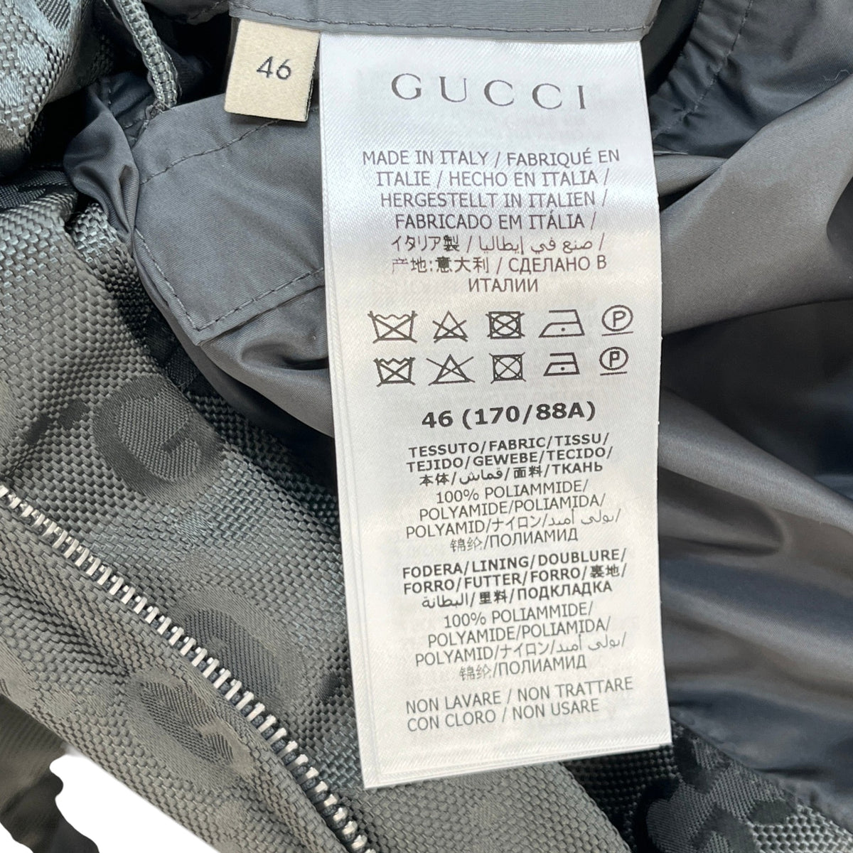 Men's Off The Grid GG Monogram Jacket Grey Size S - Photo 6