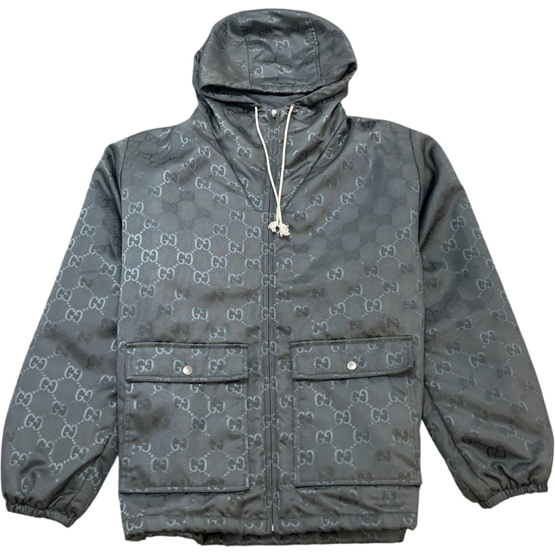 Men's Off The Grid GG Monogram Jacket Grey Size S