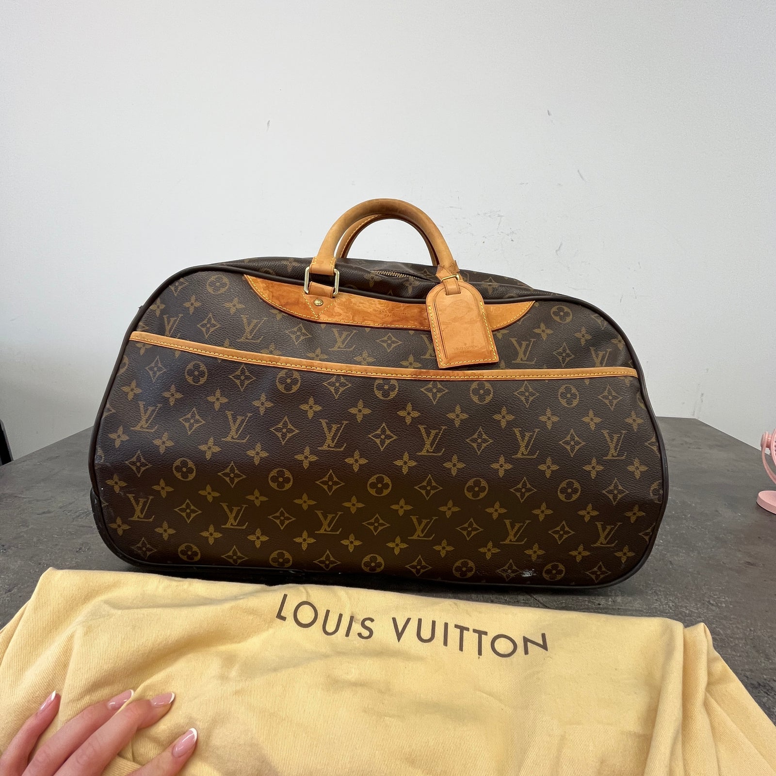 Men's Monogram Eole Rolling Duffle Suitcase Brown - Photo 15
