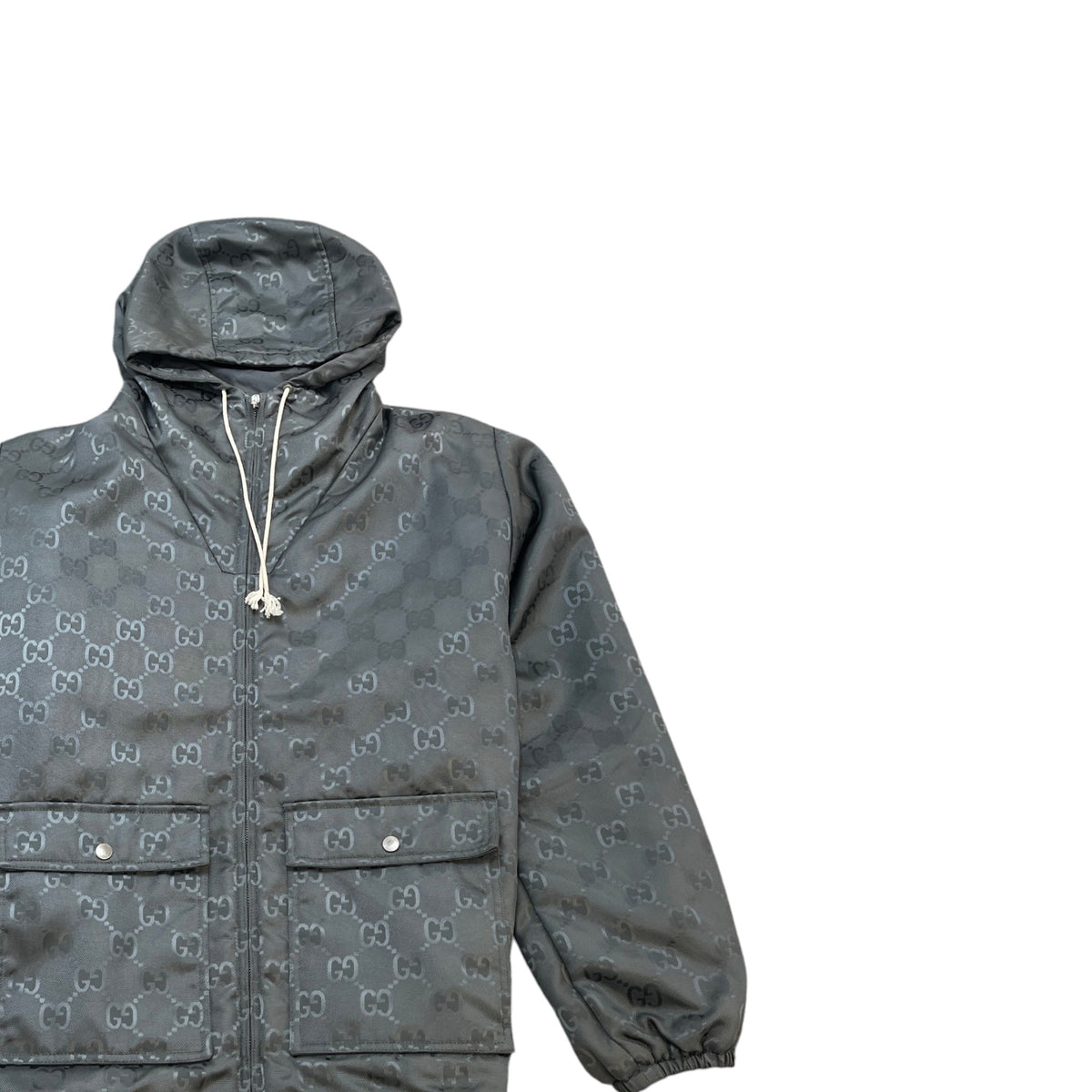 Men's Off The Grid GG Monogram Jacket Grey Size S - Photo 3