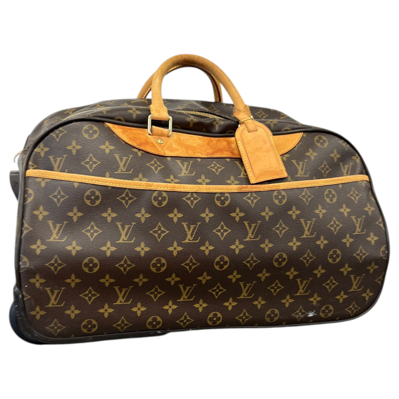 Men's Monogram Eole Rolling Duffle Suitcase Brown