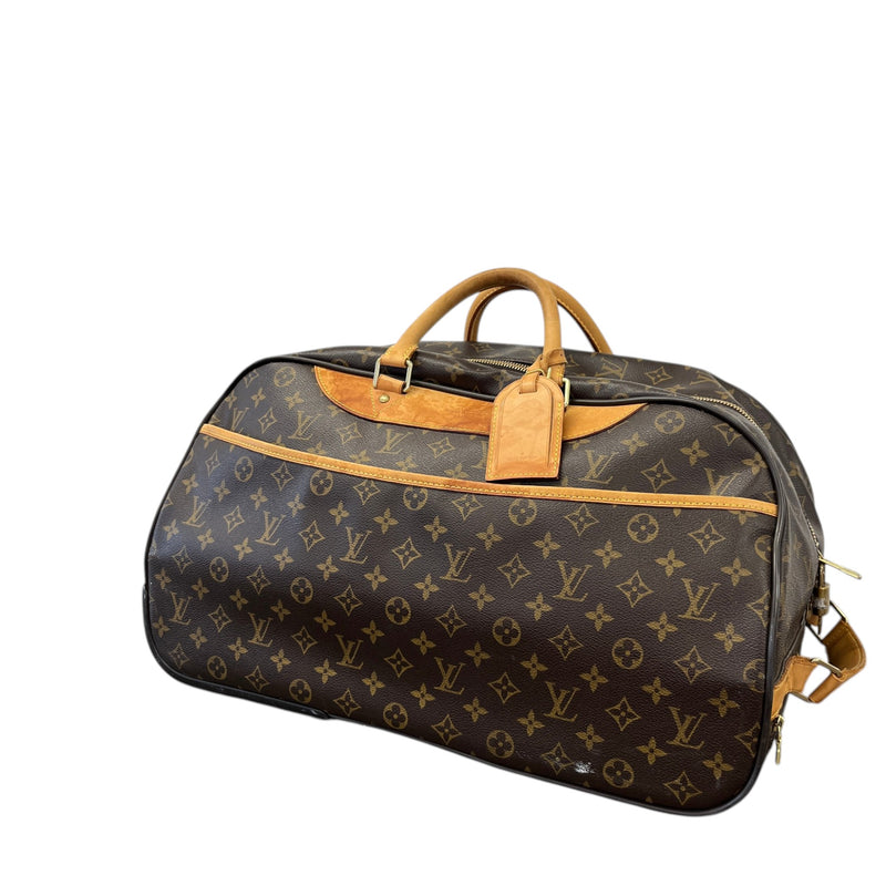 Men's Monogram Eole Rolling Duffle Suitcase Brown