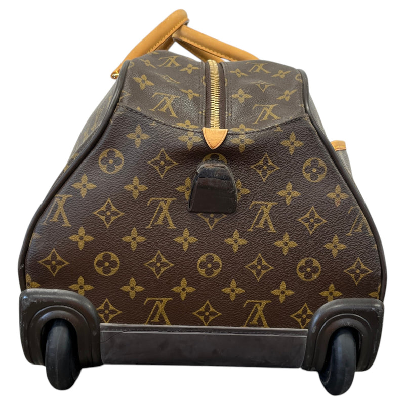 Men's Monogram Eole Rolling Duffle Suitcase Brown