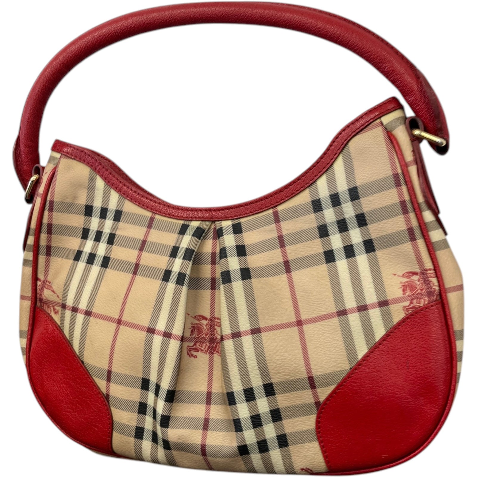 Women's Haymarket Check Hernville Hobo Bag Beige - Photo 4